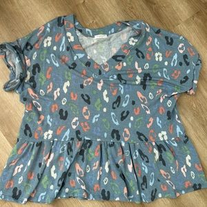 Chic Soul cheetah print top